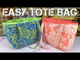 No Slouchy Bags Here! Sew a Foam-Backed Tote | Easy Tote Bag | The Sewing Room Channel