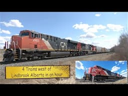 4 trains in an hour west of Lindbrook
