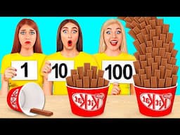 100 Layers of Food Challenge | Who Wins the Secret Kitchen Battle by Mega DO Challenge