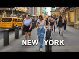 New York City 4K Summer Walk 2025 NYC Walking Tour Manhattan Times Square USA Virtual Walk New York