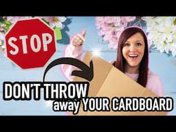 STOP ✋ DON'T THROW YOUR CARDBOARD AWAY!!! DIY HOME DECOR WITH CARDBOARD | SPRING DIY CRAFTS!