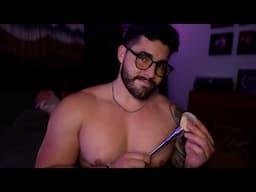 ASMR Cute Boyfriend Face Tickles For Sleep - Male ASMR Roleplay
