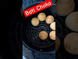 Bati choka cooking at home in air fryer