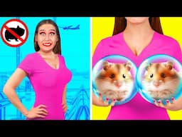 Sneak Pets Into The Plane | Funny Situations by PaRaRa Challenge