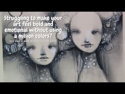 WANT MOOD AND DRAMA WITHOUT THE COLOR? #MIXEDMEDIA