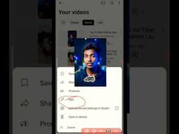 how to add thumbnail in shorts | কিভাবে shorts ভিডিওতে thumbnail লাগাবেন #shorts