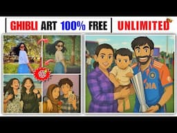 How To Create Ghibli Art 100% Free | Ghibli Photo Generator Free | Trending Cartoon Photo Editing