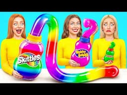Big, Medium and Small Plate Challenge | Funny Food War by Jelly DO Challenge