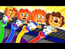 Lion Family | What If Family's Color Was Lost  Learns Colors for Kids | Cartoon for Kids