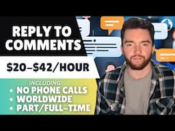 Work From Home Replying to Comments & More | 6 No Phone Remote Jobs 2025