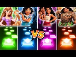 Tangled Vs Mirabel Vs Moana Vs Maui - Tiles Hop EDM Rush!