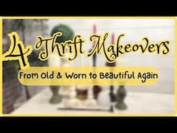 THRIFT MAKEOVERS GIVE OLD CANDLESTICKS NEW LIFE! Trash to Treasure Home Decor DIYs