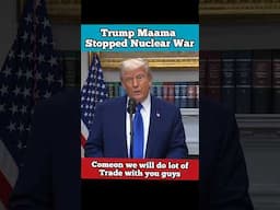 Trump explained the real reason behind the ceasefire between India and Pakistan | Nuclear War Threat