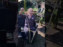 Making a Standing Sprang Frame #shorts
