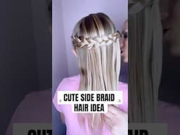 CUTE SIDE BRAID HAIR IDEA | Audrey and Victoria #hairstyle PRODUCTS USED IN DESCRIPTION BELOW ⬇️