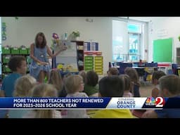 800+ teachers not renewed, Orange County Public Schools project enrollment decline
