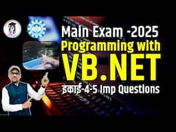 Programming with VB.NET  Unit-4-5 | Important Questions & Solutions | Main Exam 2025
