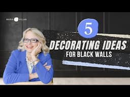 5 Ways to Decorate Your Black Walls Without Repainting | Episode 68