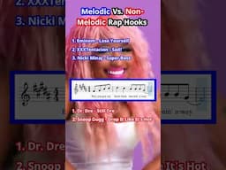 Melodic vs Non Melodic Rap Hooks #rap #hiphop