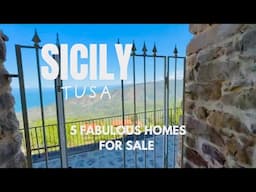 5 FABULOUS VALUE HOMES IN SICILY - MOVE-IN READY TO DIY PROJECTS - PRICED 20K-90K EURO NEGOTIABLE!