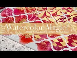 Watercolor Magic! Stencil Techniques for Vibrant Abstract Pages