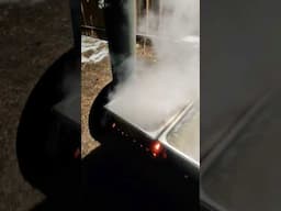 25 degrees (f), and no wind. a perfect night for boiling Maple sap.