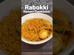 5 Minutes Quick and Easy Ramen Tteokbokk!#shorts