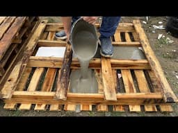 Amazing ideas to Make Your Own Dream Garden From Cement And Wooden Pallets