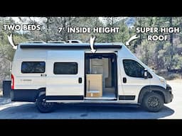 The Only Super High Roof Class B RV in U.S. | Noovo Plus LB ProMaster Camper Van Tour