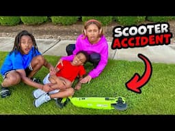OUR SON'S SCOOTER ACCIDENT 😰