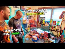 His ENTIRE Collection Became My Retro Toy & Game Store!