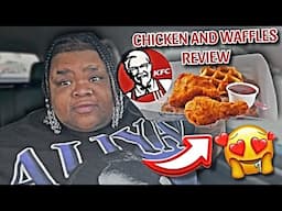 KFC CHICKEN AND WAFFLES REVIEW | OMS ITS FIRE 🔥@kfc