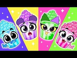 This is Popcorn🍿 Learn Flavors & Tastes🍋 Colors & Shapes🟢 | Kids Cartoons by Sharky and Sparky 🤩