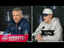 Kaiden Guhle and Martin St-Louis address the media at the Bell Centre | FULL PRESS CONFERENCES