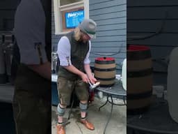 Tappin' dat fass! #beer #craftbeer #homebrew #homebrewing #brewing #science
