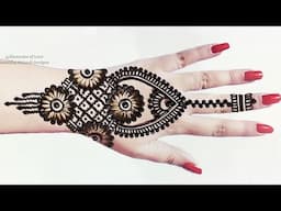 EASY DOT TRICK MEHENDI DESIGN | SIMPLE AND VERY UNIQUE DESIGN FOR HANDS | NEW MEHANDI IDEA