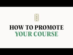 7 keys to promoting your course