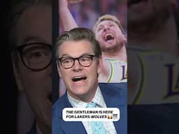 The gentleman has entered the chat for #Lakers vs. #Timberwolves 🥃🎹 #NBA