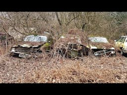HUGE ABANDONED CAR GRAVEYARD HIDDEN IN THE WOODS WITH A HOUSE AND SHACK
