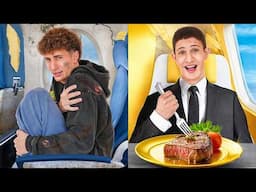 $1 vs $10,000 Airplane Seat !