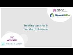 Smoking cessation is everybody's business