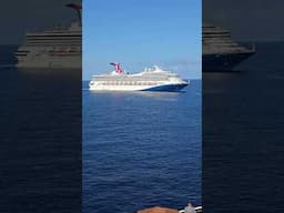 Carnival Sunrise pulling into Grand Cayman