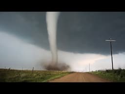 DRIVING UP CLOSE TO A WILD TORNADO - Arnett Oklahoma May 18, 2025