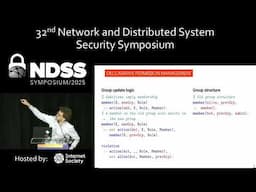 NDSS 2025 - IMPACT 2025, Session 3 and Keynote 2