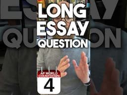 4 DAYS UNTIL THE AP WORLD HISTORY EXAM  #apworld #apworldhistory