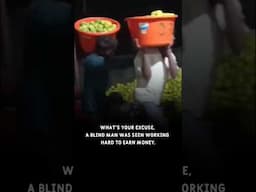 Blind Man Working Hard To Live An Honest Living 🥹