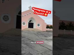 Pentagrams at a Church on Curaçao?! #pentagram #church