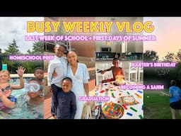 becoming a SAHM, homeschool prep, solo parenting, Karter's graduation + birthday party