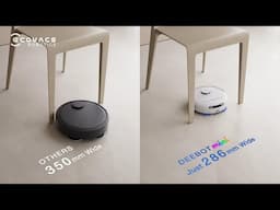 Slim body, deeper reach.😎☄️ #DEEBOTmini