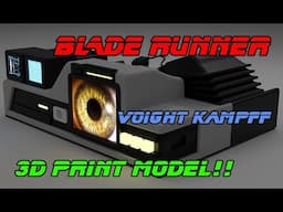 BLADE RUNNER Voight Kampff Machine PROP for 3D printing. Lifesized L@@K!!